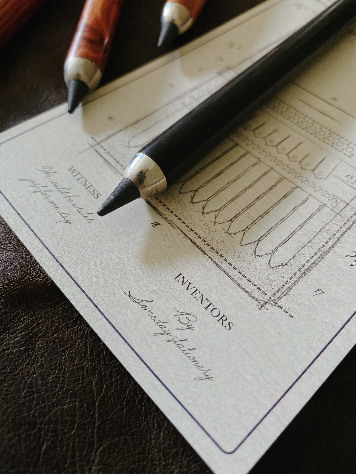 Artisan Endless Pencil [DARKNIGHT WOOD] 原木工匠 ; 無盡的鉛筆 不斷墨鉛筆-黑壇木
