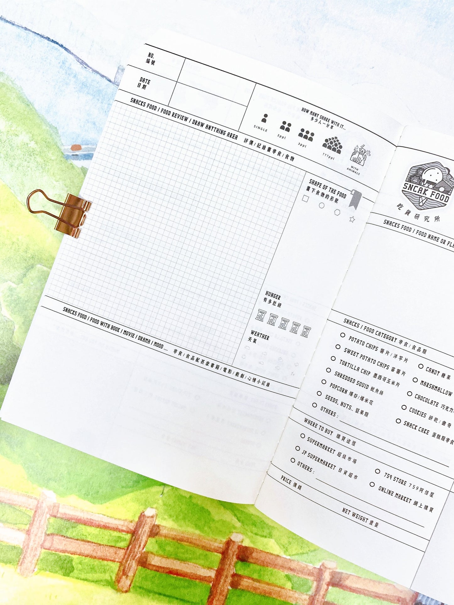 有朝一日 • 文房具• 研習本系列- 吃貨研習本 | Book of EATING